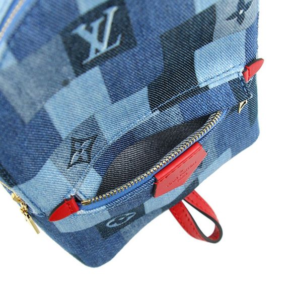 Louis Vuitton Backpack Mini Denim Patchwork Monogram Rucksack Shoulder Bag LV - Picture 6 of 7